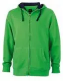 Sweatjacke f�r Herren mit Kapuze und Taschen