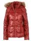 Damen Winterjacke mit Kapuze aus Webpelz