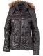 Damen Winterjacke mit Kapuze aus Webpelz