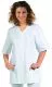 Kasack weiss 100% Baumwoll-Feinkper L08/448