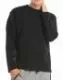 Sweatshirt mit geradem Schnitt und Seitenschlitzen