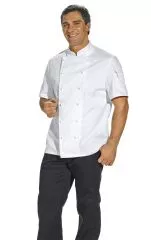 Kochjacke 1/2 Arm wei L 12/1094