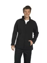 Herren Softshell Jacke, schwarz, marine, winddicht 10/1146