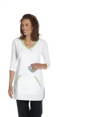 berwurfschrze, weiss/hellgrn, Chasuble,groe Tasche vorne 08/