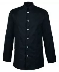 Kochjacke, Bckerjacke schwarz im Bikerstyle