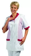 Kasack weiss/farbig 65% Poly./35% Bw L08/800