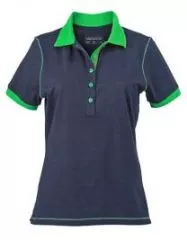 Damen Kontrast Poloshirt. Verschiedene Farben und Gren