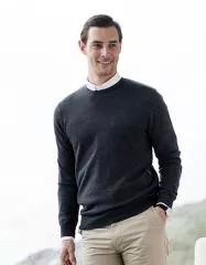 Pullover, rund Hals fr Herren