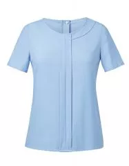 Bluse mit Vorderfalte 1/2 Arm