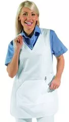 berwurfschrze /Chasuble weiss und farbig 65% Poly./35% L08/64