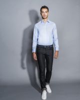 Herren Hemd mit Kent Kragen slim fit Extra lang an Rumpf und Armlänge aus 37,5 Qualität