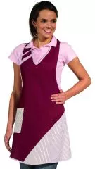 Latzschrze weiss/farbig 65% Poly./35% Bw. L11/272