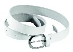 Leder Grtel weiss L02/413