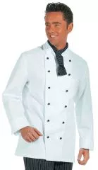 Kochjacke fr Damen-und Herren L12/5510 weiss Gren. 42-60