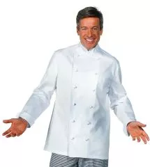Kochjacke Damen-und Herren weiss Gren. 42-64; L12/7710