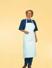 Latzschrze weiss (30 Stck) 100% Bw.-Kper L02/145