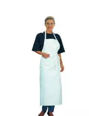 Latzschrze weiss 100% Bw.-Kper L02/685