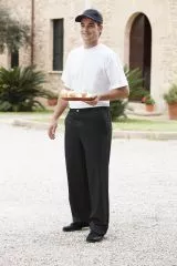 Kochhose schwarz 65% Polyester, 35% Baumwolle G 110.2900.0101